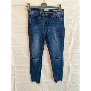 Judy Blue Jeans Women’s 7/28 High Waist Skinny Fit Med Wash Stretch Comfort #